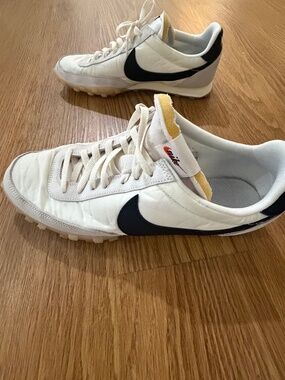 Nike Waffle Racer Sneakers White Black Men’s Size 13